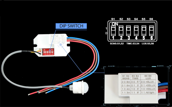 คุณรู้หรือไม่ว่า DIP Switch ในเซนเซอร์ตรวจจับความเคลื่อนไหวคืออะไร?