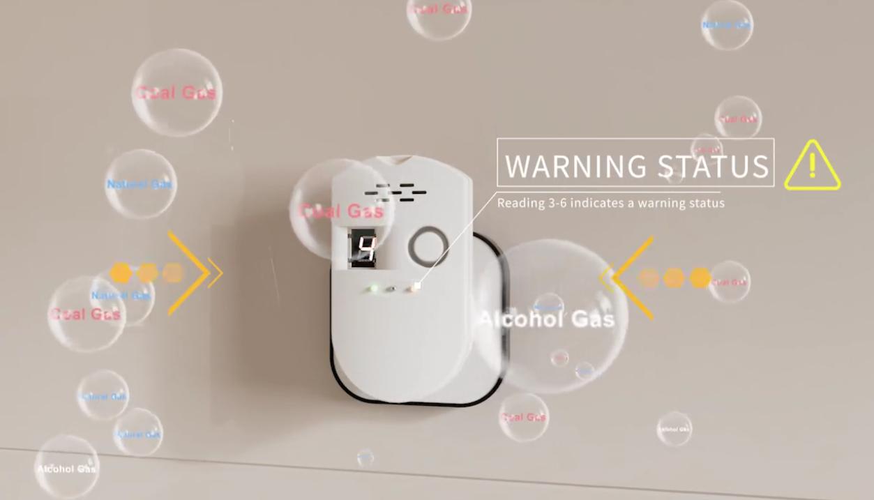 Ningbo PDLUX PD-GSV8 Smart Gas Alarm-ระบบตรวจจับก๊าซขั้นสูงและความปลอดภัย