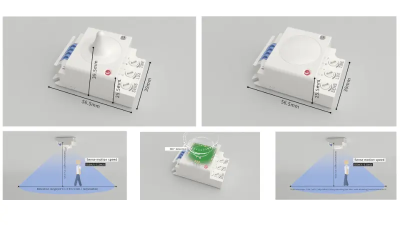 PDLUX เปิดตัวเซ็นเซอร์ไมโครเวฟ PD-MV1029A และ PD-MV1029B 5.8GHz สำหรับระบบไฟภายในอาคารอัจฉริยะ