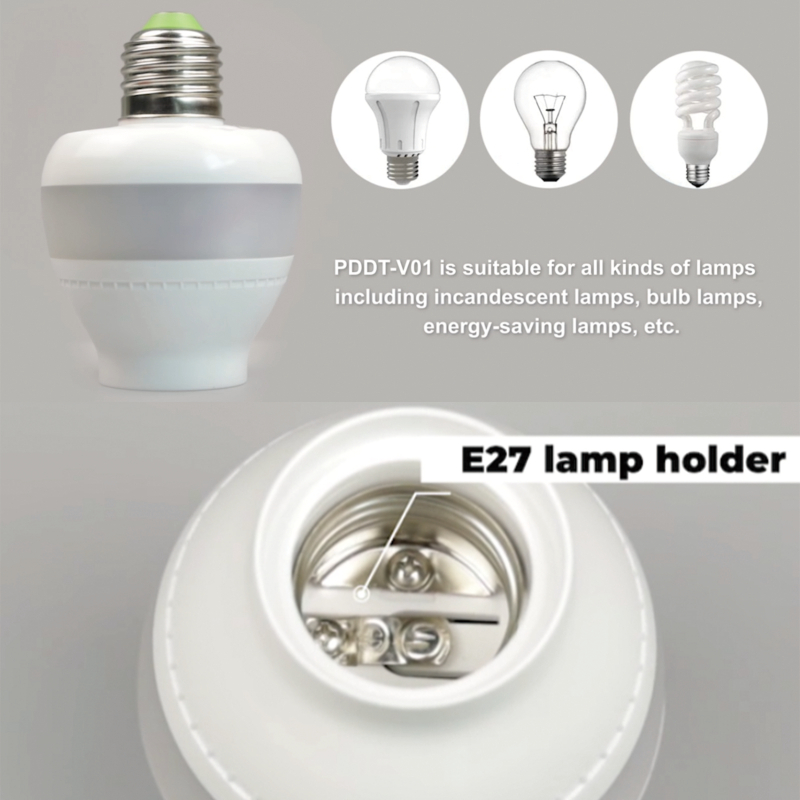 PDLux PDDT V01 5.8GHz เซนเซอร์ไมโครเวฟ E27 ขั้วหลอดไฟ